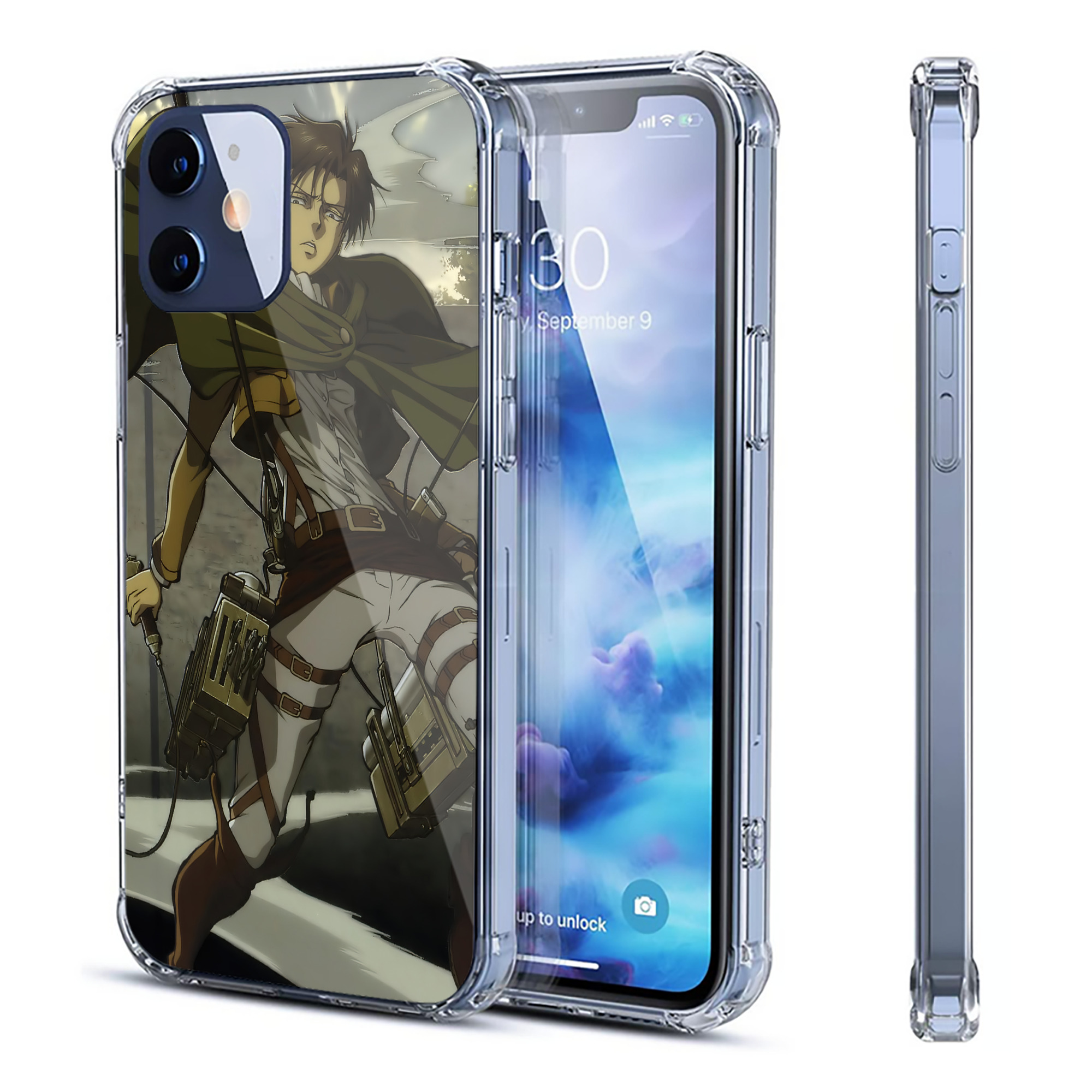 （画像用） 進撃の巨人 Attack on Titan 【iPhone 12シリーズ対応】透明スマホケース（クリアソフトケース）